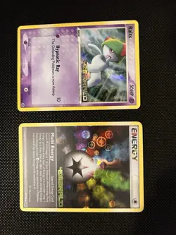 Pokemon EX Emerald Reverse Holo Card Lot Ralts & Multi Energy Set of 2 - Image 1
