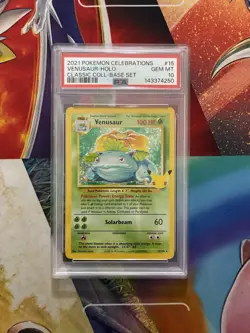 Pokemon Card PSA 10 Celebrations Venusaur 15/102 Classic Collection Holo Fresh - Image 1