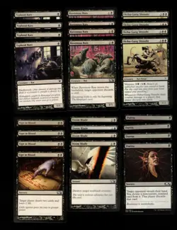 RAT ATTACK!-60 card deck-MTG-Magic the Gathering-RTP-RARES-DISCARD-BLACK-FUN - Image 2