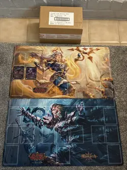 Flesh and Blood Monarch First 1st Edition Sealed Case Boxes 2 Playmats & 2 Cards - Image 1