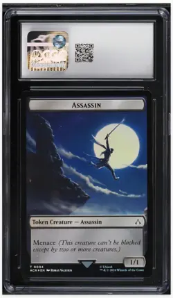 2024 ⚪ CGC-10 Shapeshifter Assassin Token Creature #2 Foil Magic The Gathering - Image 2