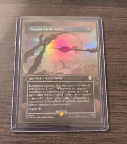 Nazgul Battle-Mace (Borderless) [LTC - 510] - NM [Foil] TCG MTG LTC - Image 1
