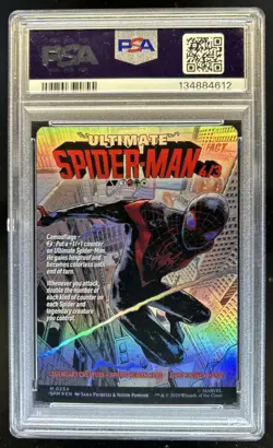 2025 MTG Spider-Man Miles Morales Ultimate Classic Comic Foil #0234 PSA 10 - Image 2