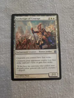 Magic the Gathering MTG Born of the Gods ARCHETYPT OF COURAGE - Image 1