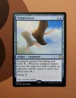 MTG Winged Boots x1 NM from Commander: Outlaws of Thunder Junction - Image 1