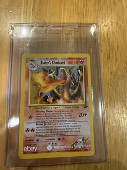 Pokemon TCG Blaine's Charizard Gym Challenge 2 Holo Unlimited Rare - Image 1