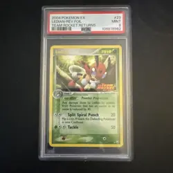 Ledian Reverse Foil 23/109 PSA 9 Mint 2004 Pokemon EX Team Rocket Returns - Image 1
