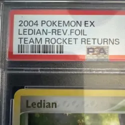 Ledian Reverse Foil 23/109 PSA 9 Mint 2004 Pokemon EX Team Rocket Returns - Image 2
