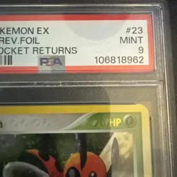Ledian Reverse Foil 23/109 PSA 9 Mint 2004 Pokemon EX Team Rocket Returns - Image 3