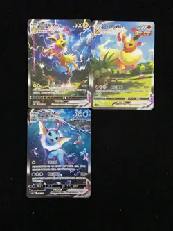 2024 Pokemon TCG S-Chinese CSHC 009/009 006/009 Glaceon VMax Holo Lot*3 TB44 - Image 1