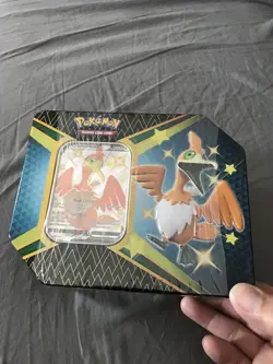Pokemon TCG Shining Fates - Cramorant V Tin Factory Sealed New - 6 Booster Packs - Image 1