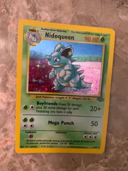Pokemon Card Nidoqueen Holo Rare LP Jungle Set 7/64 Unlimited Edition - Image 5