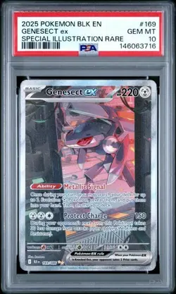 Pokemon - Genesect EX 169/086 - Special Illustration Rare Black Bolt - PSA 10 - Image 1