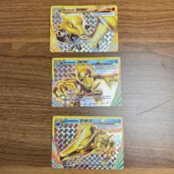 Pokemon BREAK Card Lot Marowak 79/162 Golduck 18/122 Clawitzer 35/114 Gold Holo - Image 1
