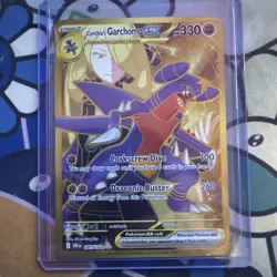 Pokemon TCG Destined Rivals Cynthia's Garchomp EX 241/182 Secret Rare NM - Image 1