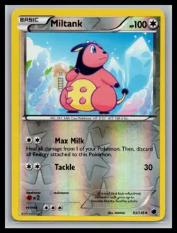 Miltank Uncommon Plasma Freeze 93/116 NM Pokemon - Image 1