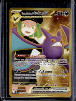 2025 Pokemon Destined Rivals Team Rocket's Crobat ex #242/182 - Image 1