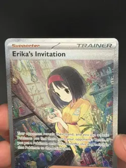 Pokemon Card TCG Scarlet & Violet Trainer Supporter Erika's Invitation 203/165 - Image 3