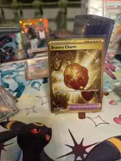 Pokemon Bravery Charm 175/142 Sv07 Stellar Crown Holo Hyper Rare Full Art - Image 1