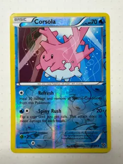 Pokemon Corsola 36/146 Reverse Holo (LP) - Image 1