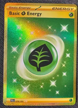 BASIC GRASS ENERGY 278/193 HYPER RARE PALDEA EVOLVED POKEMON NM - Image 1