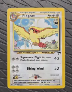 Pidgeot 2/18 Southern Islands Pokemon 2001 WOTC PROMO - Heavily Played See Back - Image 1