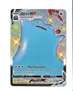 Pokemon TCG Ditto VMAX SV119/SV122 SWSH Shining Fates Shiny Holo Rare - NM - Image 3