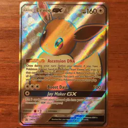 Pokemon Eevee GX SM242 SM Full Art Holo Promo Beast Basic 160 HP - Image 1