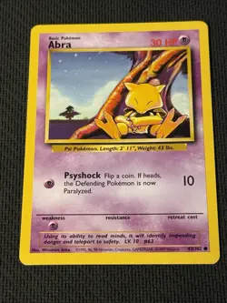 Abra 43/102 - Pokemon Base Set Unlimited 2 - Image 1