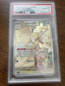 PSA 10 Lillie's Ribombee 164/159 Pokemon Journey Together Illustration Rare - Image 1