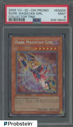2005 Yu-Gi-Oh! Promo Collector Tins #EN004 Dark Magician Girl PSA 9 MINT - Image 1