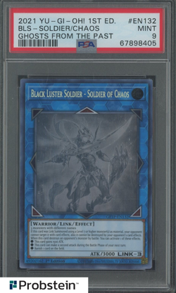 2021 Yu-Gi-Oh! 1st Edition #EN132 BLS Soldier of Chaos Ghost From The Past PSA 9 - Image 1