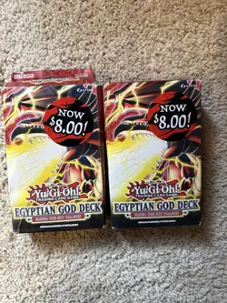 Konami Yu-Gi-Oh! Egyptian God Deck Slifer the Sky Dragon Structure Deck x2 - Image 1