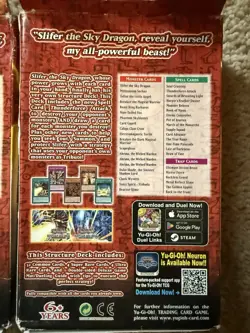 Konami Yu-Gi-Oh! Egyptian God Deck Slifer the Sky Dragon Structure Deck x2 - Image 2
