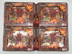 Lot of (4) One Piece TCG Illustration Boxes Vol.5 SEALED NEW w/OP-13 & PRB-02 - Image 1