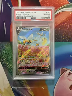 Pokemon Card Beedrill V 161/189 Astral Radiance Full Art Ultra Rare Holo PSA 10 - Image 1