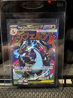 Mega Charizard X EX MEP 023 UPC Promo Full Art Card Pokemon TCG - Image 1