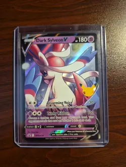 Dark Sylveon V SWSH134 SWSH Sword & Shield Promo Card Pokemon Celebrations NM - Image 1