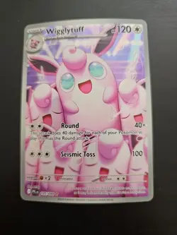 Wigglytuff 105/094 Pokemon Card TCG Phantasmal Flames Holo NM Illustration Rare - Image 1