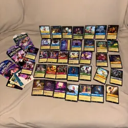 Lorcana TCG Card Lot Of 37 Cards W. Super Rare Card Included See Pictures - Image 1