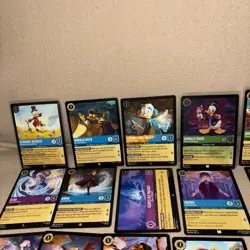 Lorcana TCG Card Lot Of 37 Cards W. Super Rare Card Included See Pictures - Image 2