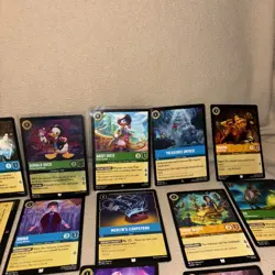 Lorcana TCG Card Lot Of 37 Cards W. Super Rare Card Included See Pictures - Image 3
