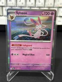Pokemon TCG Cards Sylveon 040/131 Prismatic Evolutions Holo Rare - Image 1