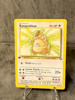 Pokemon TCG Kangaskhan Jungle 21/64 Non-Holo 1st Edition Regular Card Wotc HP - Image 1