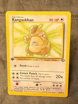 Pokemon TCG Kangaskhan Jungle 21/64 Non-Holo 1st Edition Regular Card Wotc HP - Image 4