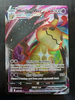 Pokemon Mimikyu VMAX Holo Ultra Rare TCG Card Brilliant Stars 069/172 (NM) - Image 1