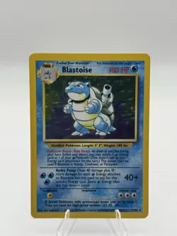Pokemon TCG Blastoise Base Set Holo Unlimited Rare Card 2/102 LP Condition - Image 2