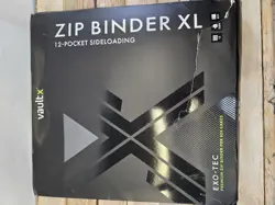 Vault X Exo-Tec XL - Black 12 Pocket Zip Binder - Fits 624 Cards - New - Image 1