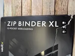 Vault X Exo-Tec XL - Black 12 Pocket Zip Binder - Fits 624 Cards - New - Image 2