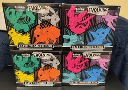 (4) Pokemon TCG SWSH: Evolving Skies Elite Trainer Box ETB NEW FACTORY SEALED! - Image 1